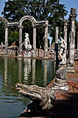 Villa Adriana - Canopo a crocodile carved from cipollino marble.